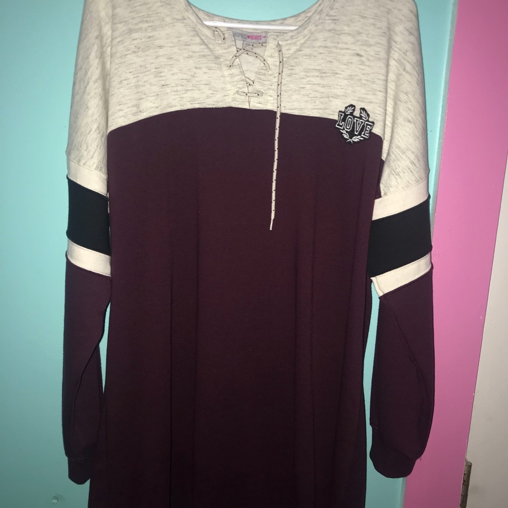 It’s a long sweater